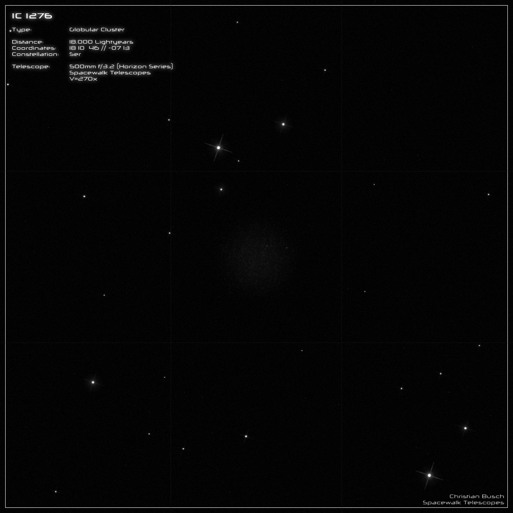 IC 1276 im 20 Zoll Dobson- Teleskop (Spiegelteleskop)