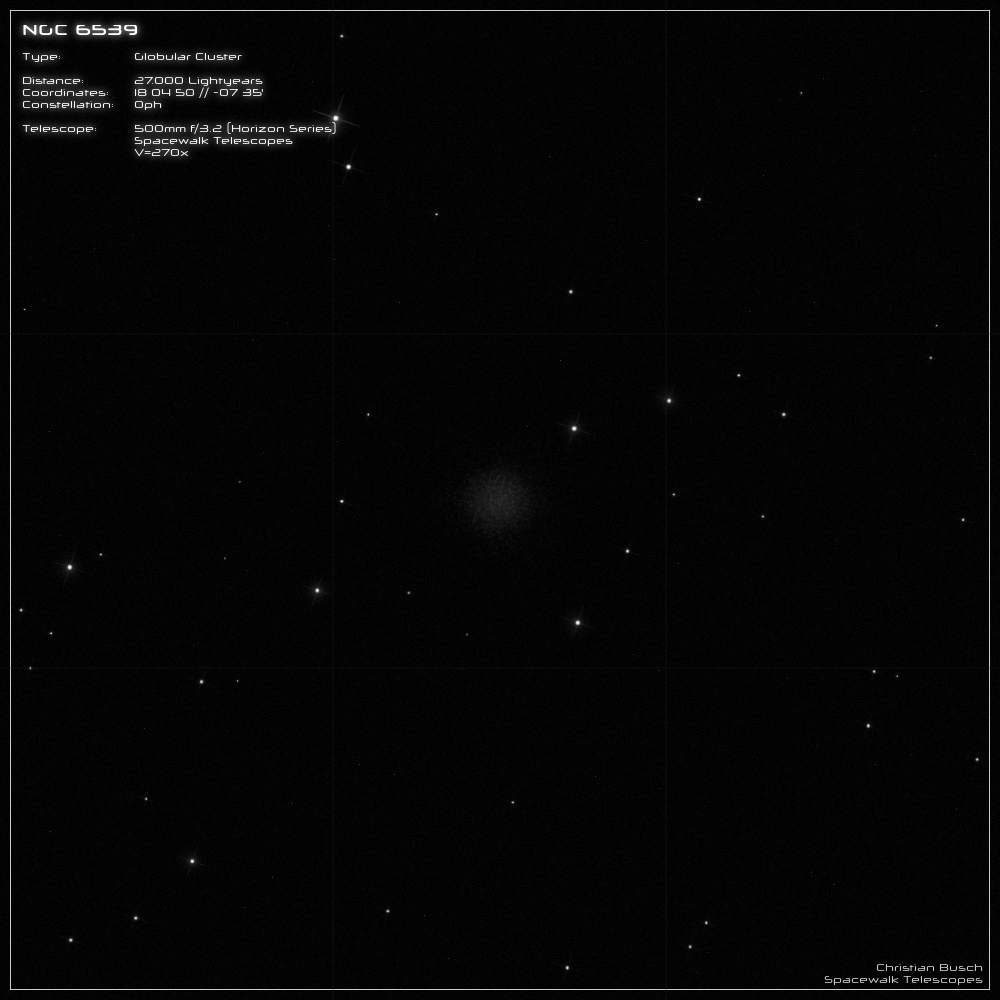 NGC 6539 im 20 Zoll Dobson- Teleskop (Spiegelteleskop)