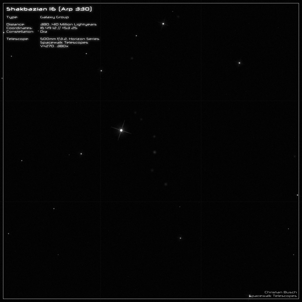 Shakbazian 16 im 20 Zoll Dobson- Teleskop (Spiegelteleskop)